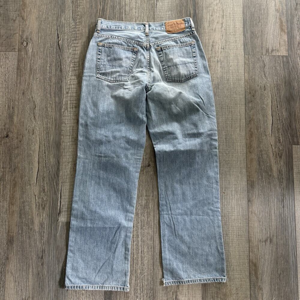 Vintage Y2K Abercrombie & Fitch Mens 30x30 Faded Button Fly Straight Leg Jeans - Picture 6 of 6